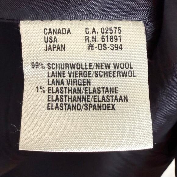 Escada Black Wool Open Front Tailored Blazer Minimalist Luxury EU 44 - Picture 5 of 6